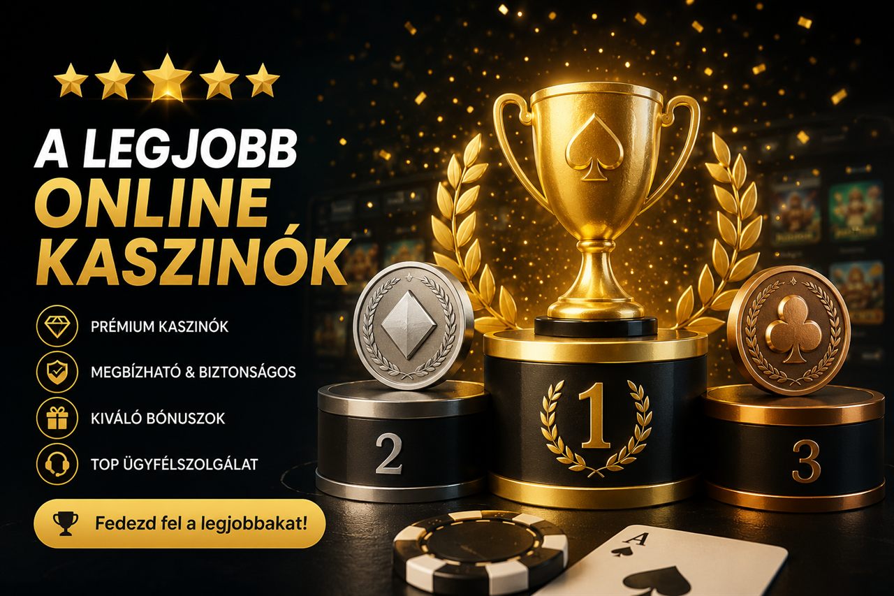 Legjobb online kaszinók 2026 – a figyelő pont szerinti rangsora