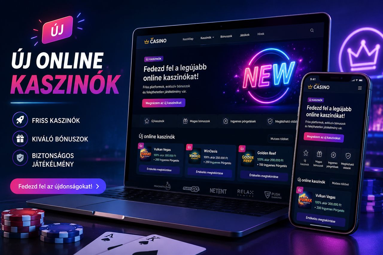 Új online kaszinók 2026 – friss belépők a magyar piacon